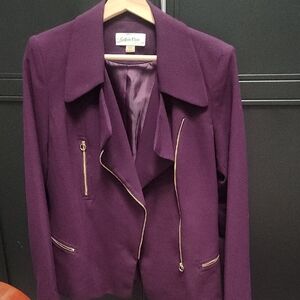 Calvin Klein Women's Deep Purple Blazer